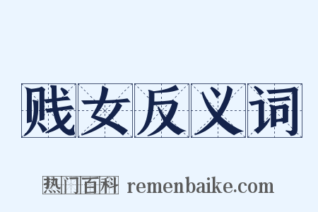 贱女反义词是什么意思的图片